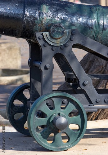 historical cannon in gibraltar photo