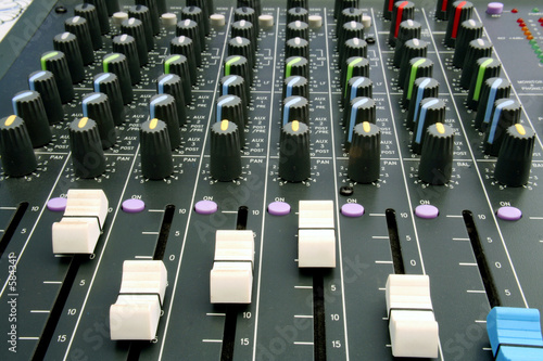 audio mixing desk