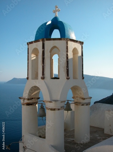 bell tower. santorini, greece.