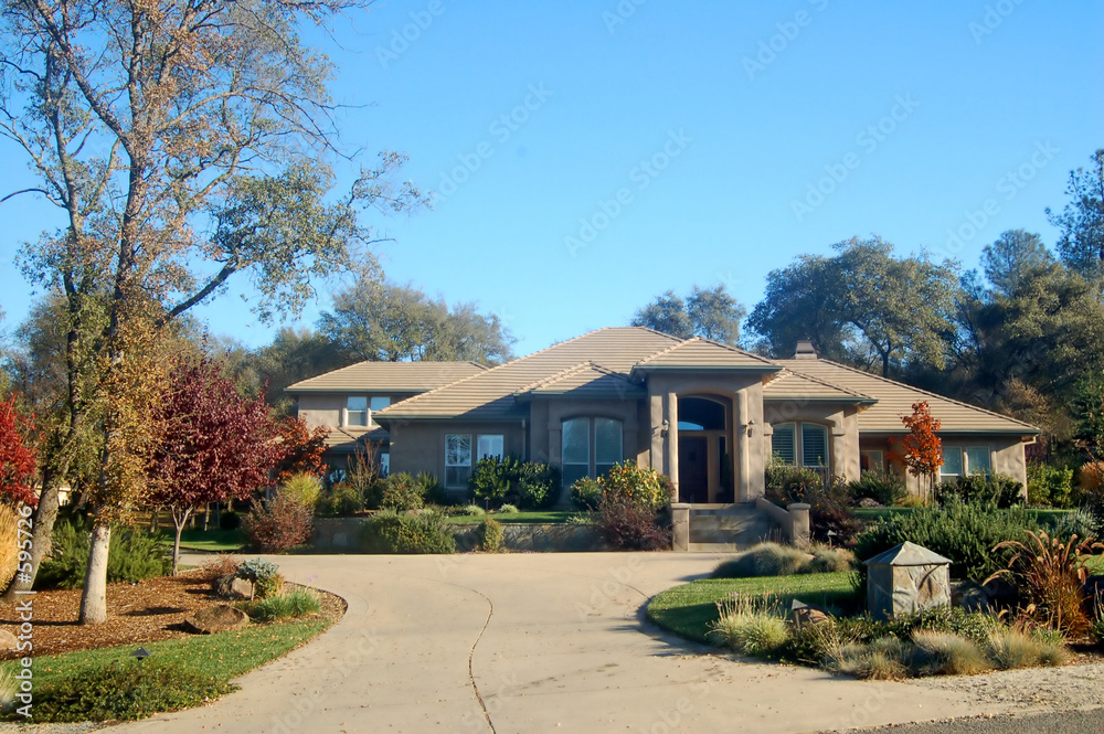 Photography upscale house