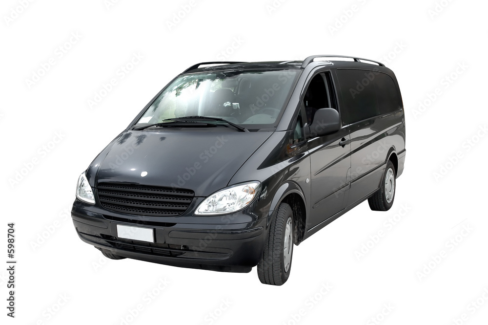 Foto minivan, isolated
