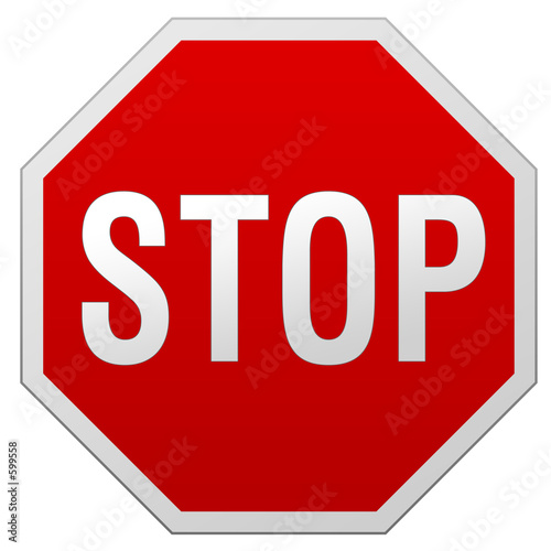 Fotografiet stop sign