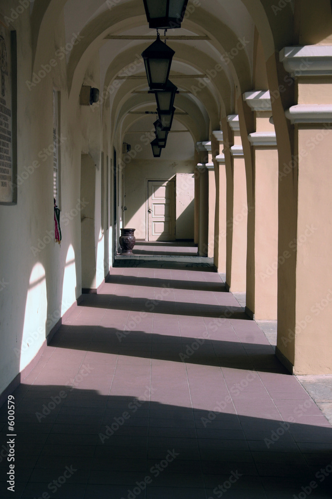 the arcade of vilnius university courtyard