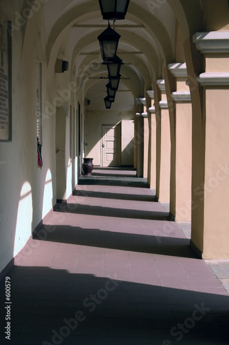 the arcade of vilnius university courtyard
