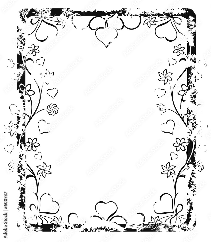 grunge valentine frame (border) grunge valentine frame (border)