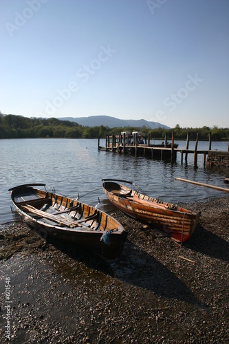barques sur les rives du rudyard lake