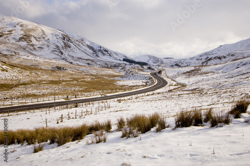 road through snowy scenery