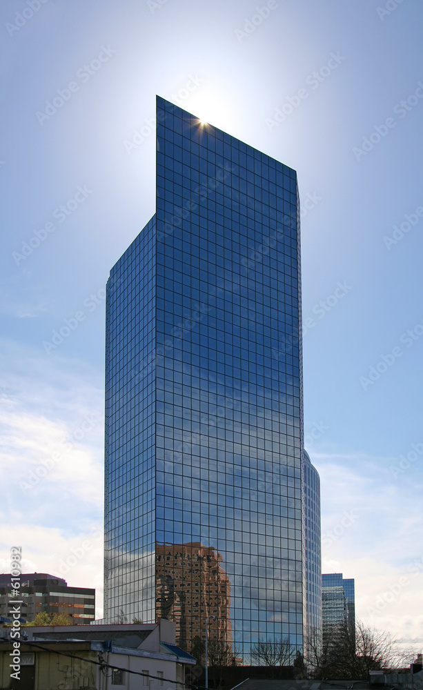 skyscraper with halo