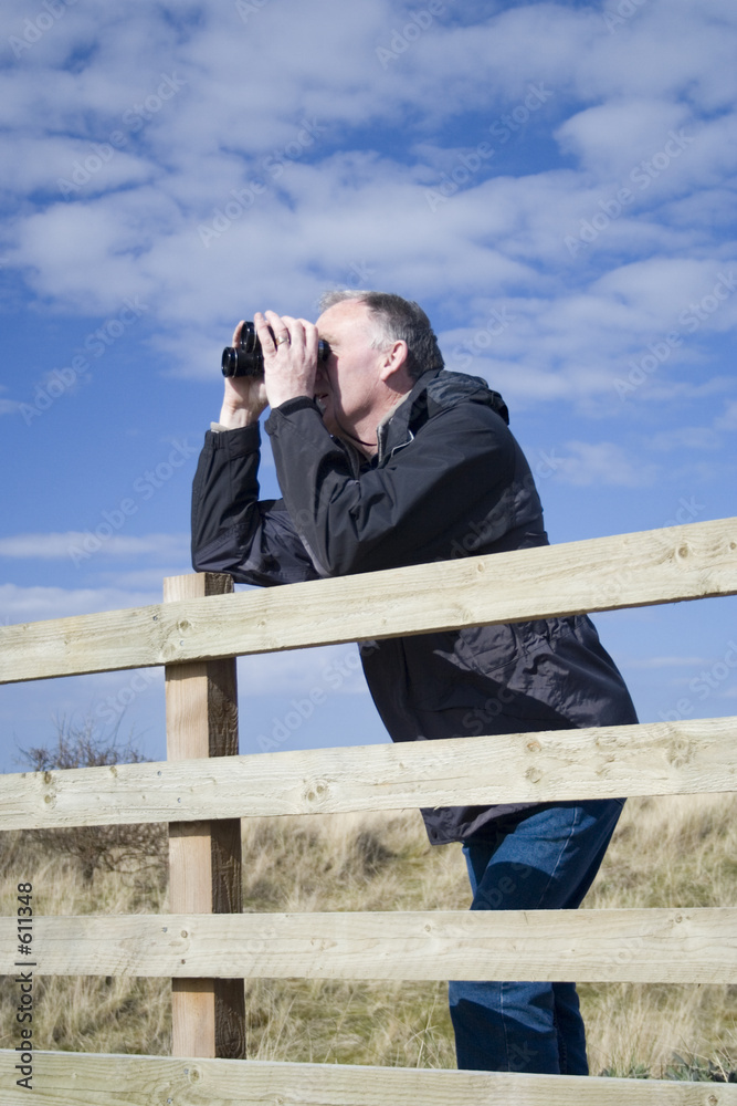 man birdwatching 3 man birdwatching 3