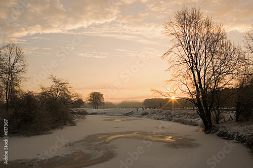 sonnenaufgang im münsterland