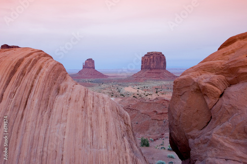sunset at monument valley