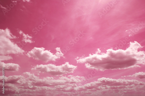 rosa wolken