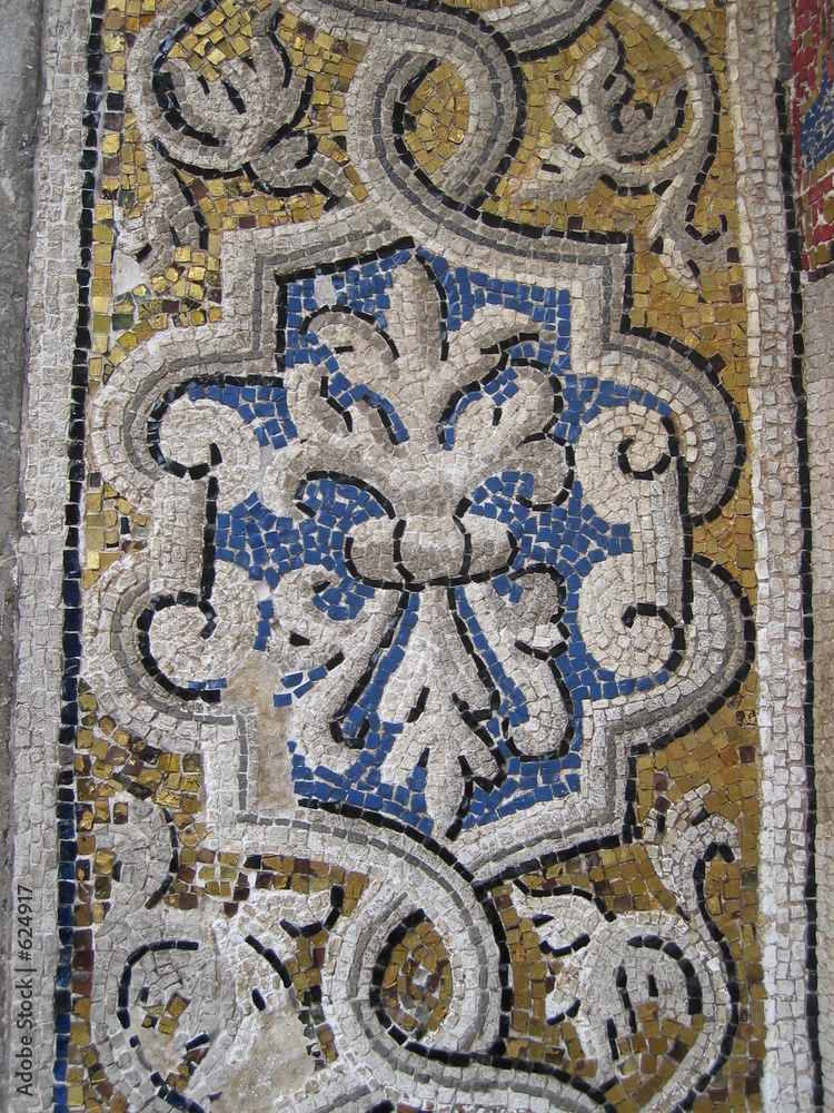 mosaique bleue - basilique saint marc