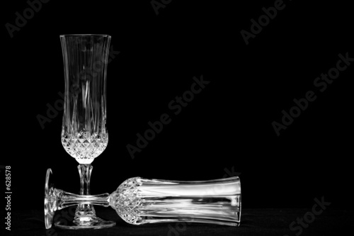 lit crystal background