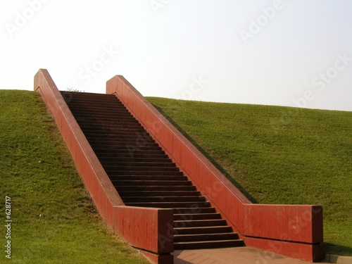 red staircase