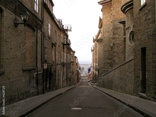 empty street in the old city