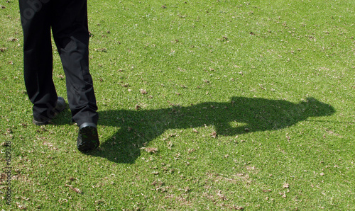 golfer shadow