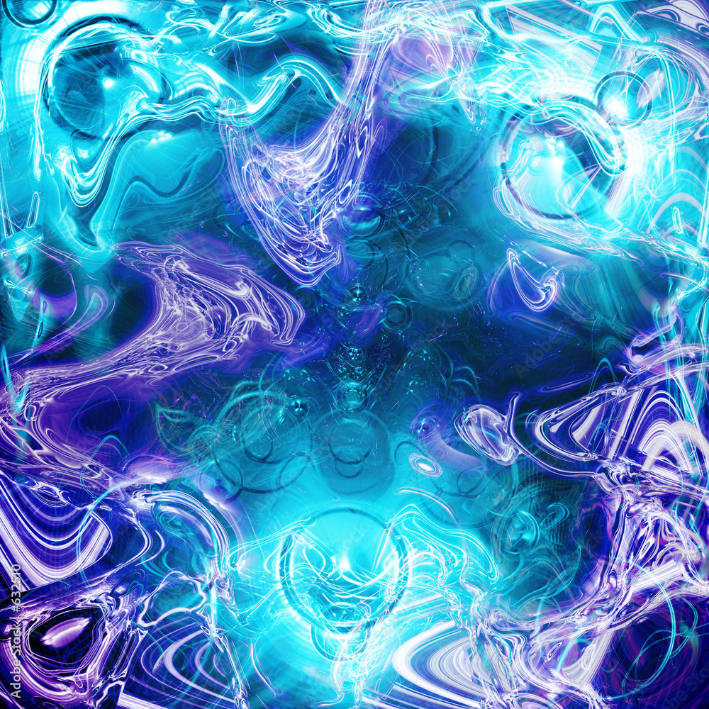Konstfotografi 3d chrome cells