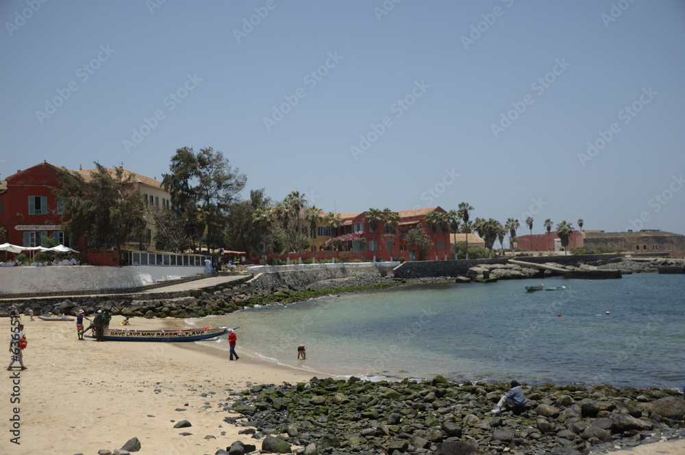 the beach at gorée