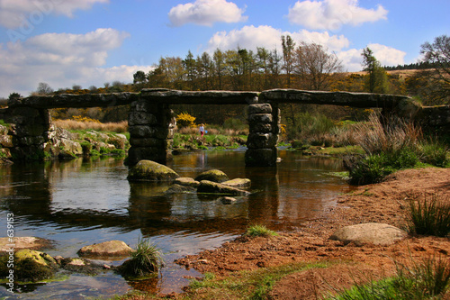 bridge over water, devon