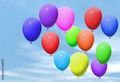 coloured balloons