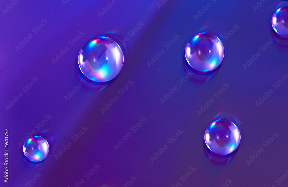water drops on compact disc