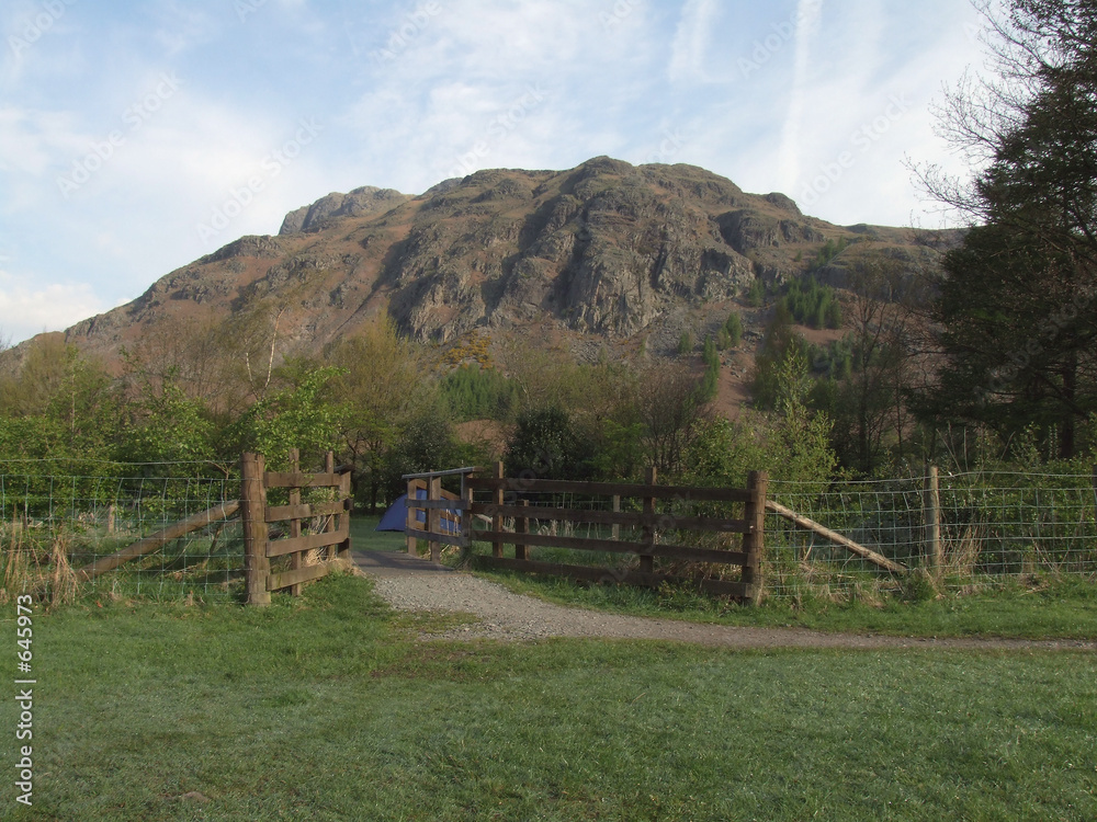 Fototapeta premium bridge at campsite
