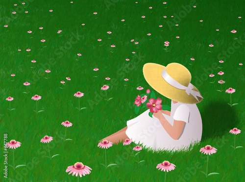 girl in grass