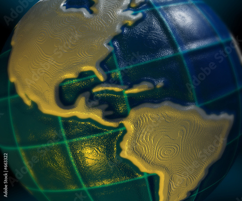 earth concept - america
