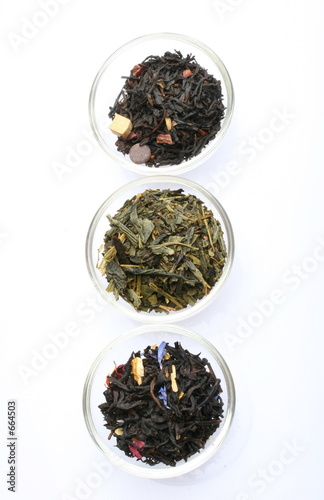 green and black tea