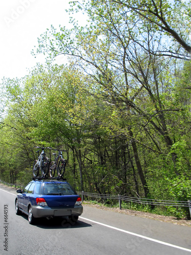 bikes on a car photo