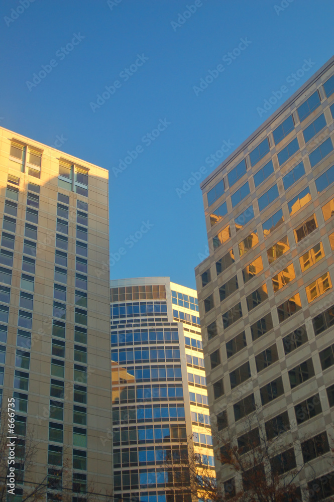 downtown office buildings