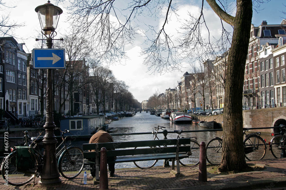 Photography wintermorgen in amsterdam