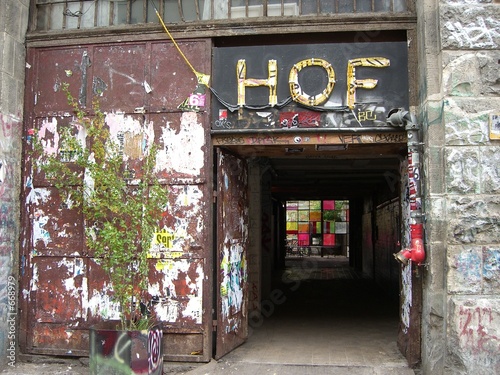 Obraz na plátně hinterhof