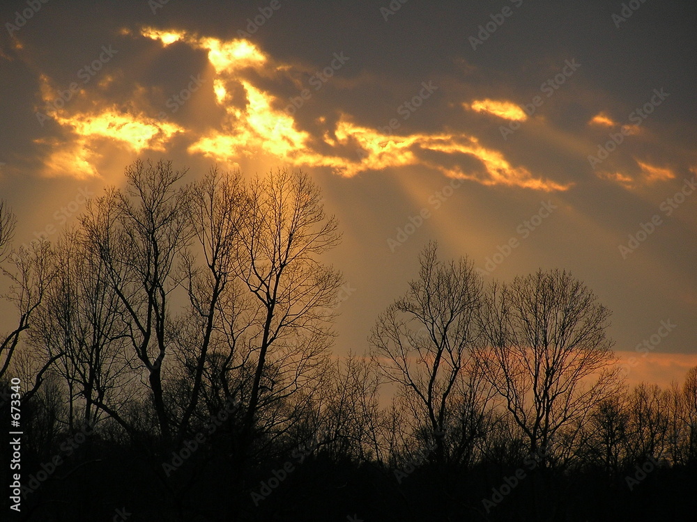 Obraz premium sunset in ky