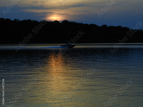 sunset on the barren river