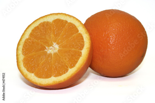 fruit - orange cut