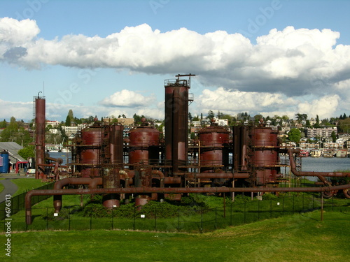 disused gas works photo