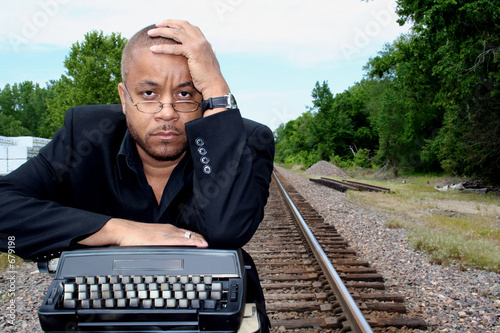 writer on the tracks