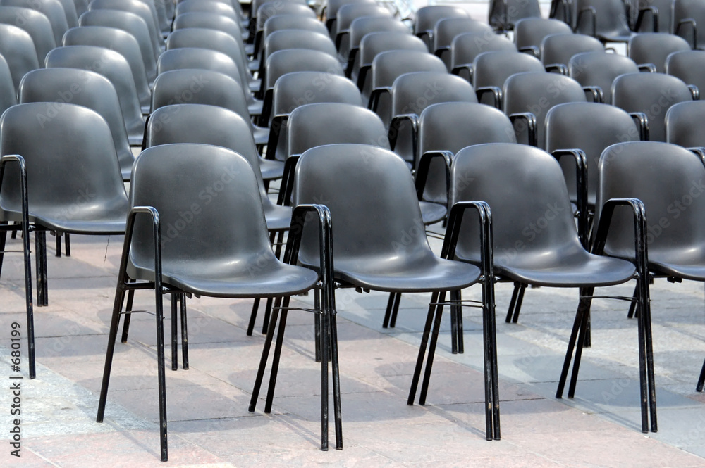 Obraz premium black chairs
