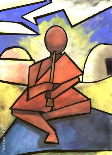 stylised musician