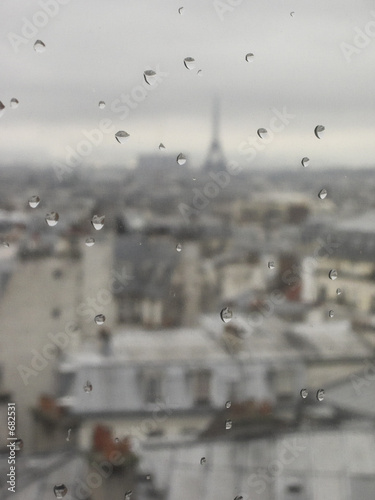 Photography rainy paris
