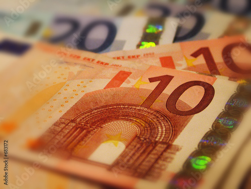 euro banknotes photo