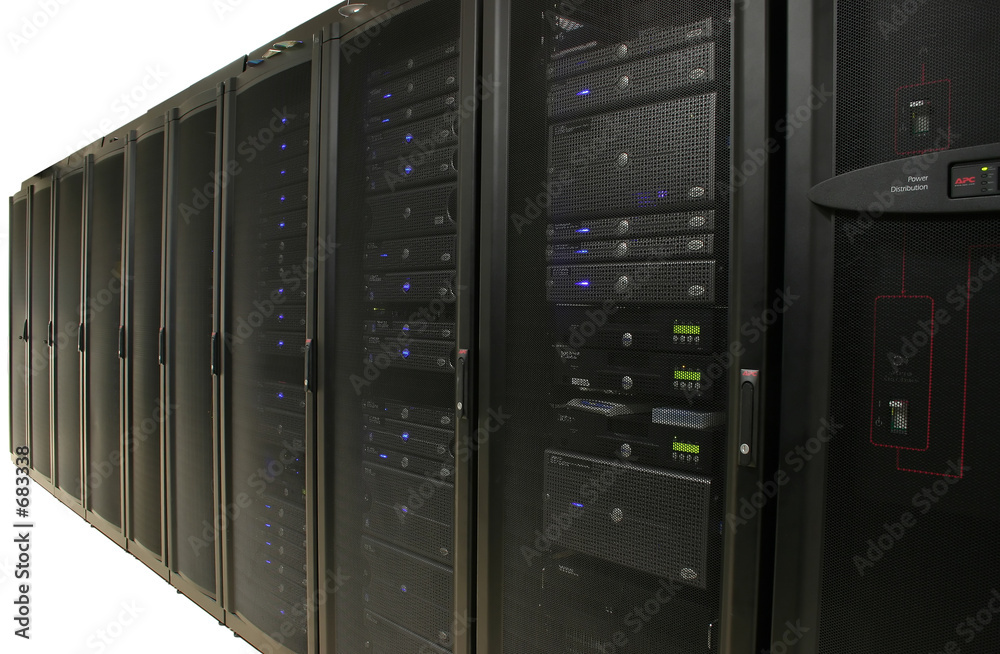 cabinets containing 1u and 2u servers cabinets containing 1u and 2u servers