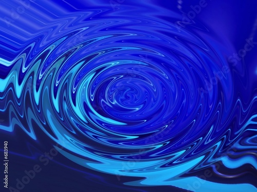ripples in  blue water