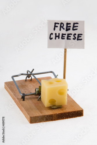 mouse trap with cheese and 