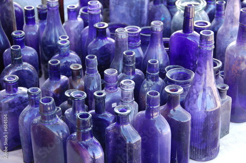 blue bottles