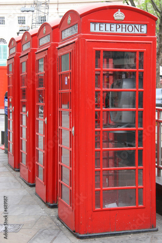 four london phone booths