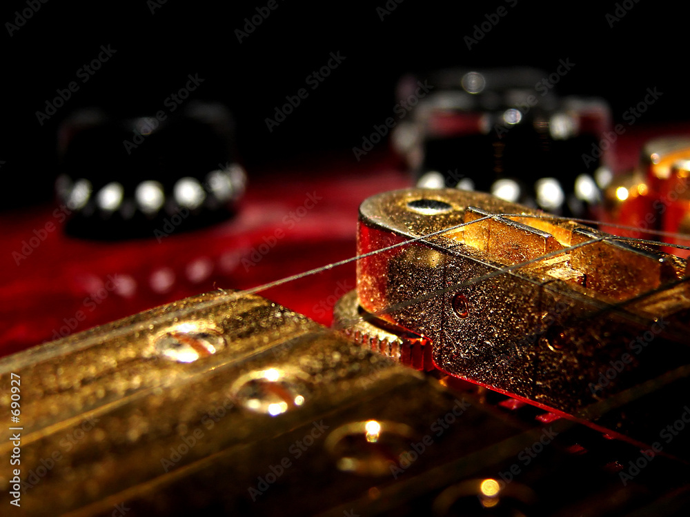 Fototapeta premium sunlight on guitar