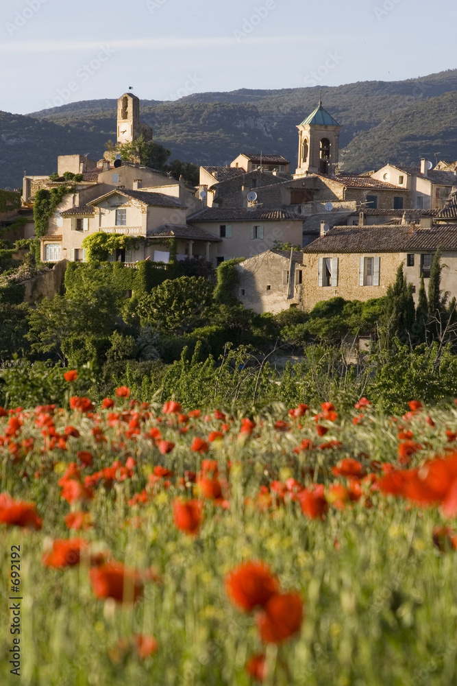Naklejka premium village de lourmarin